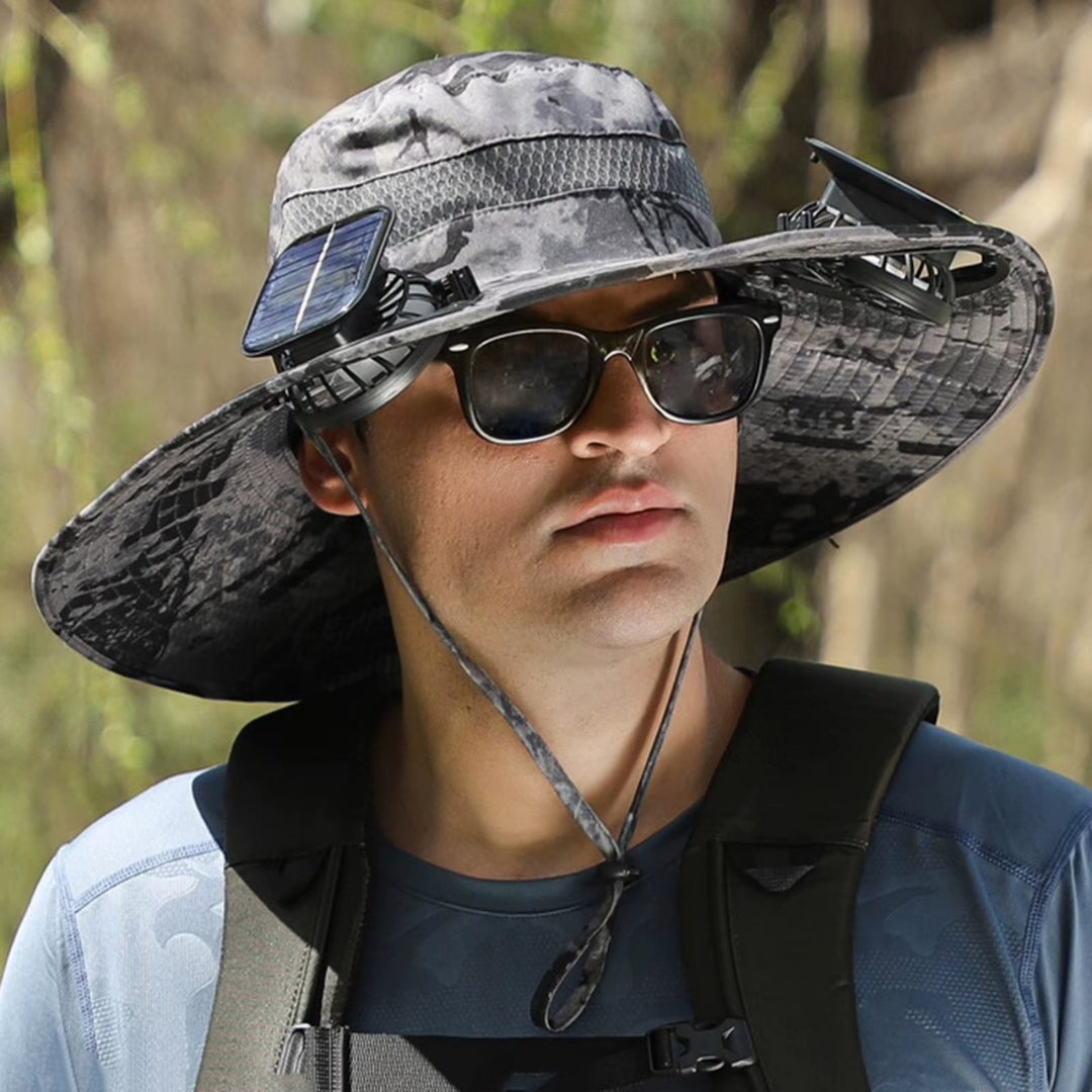 SolarDrift™ Solar Fan Hat – Hands-Free Cooling for Outdoors