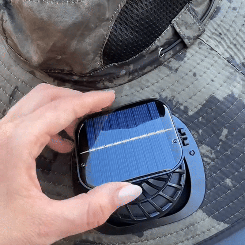 SolarDrift™ Solar Fan Hat – Hands-Free Cooling for Outdoors