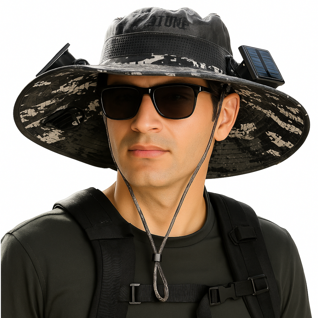 SolarDrift™ Solar Fan Hat – Hands-Free Cooling for Outdoors